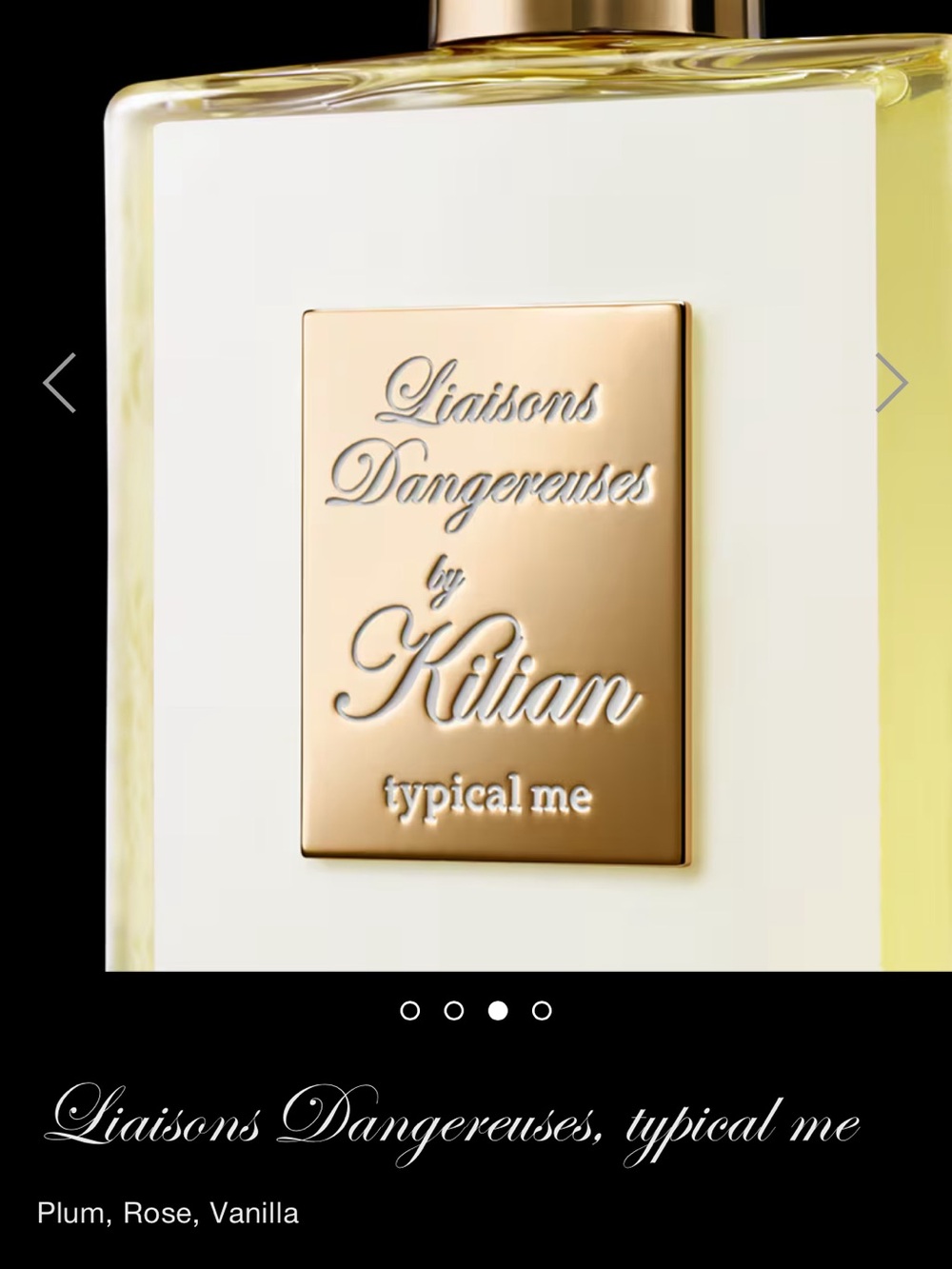 by Kilian Decorative Cream Bottle with Gold Plate